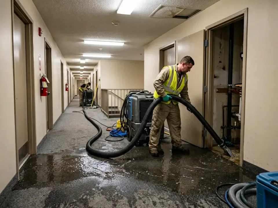 multi-unit-apartment-hallway-f-005 — frequently asked questions, Emergency Burst Pipe Water Extraction & Removal in Nicoma P…